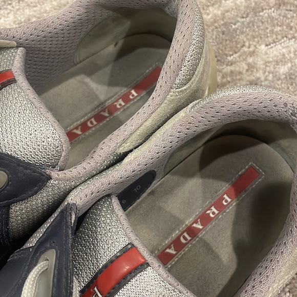 Prada mens navy sneakers - Picture 7 of 12